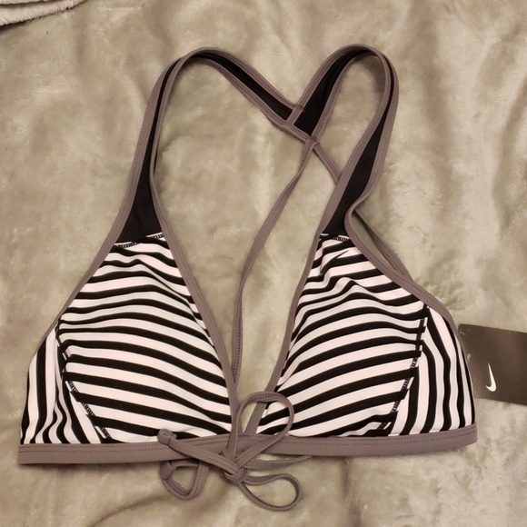 Women's Nike Striped Triangle Bikini Top - Picture 2 of 4